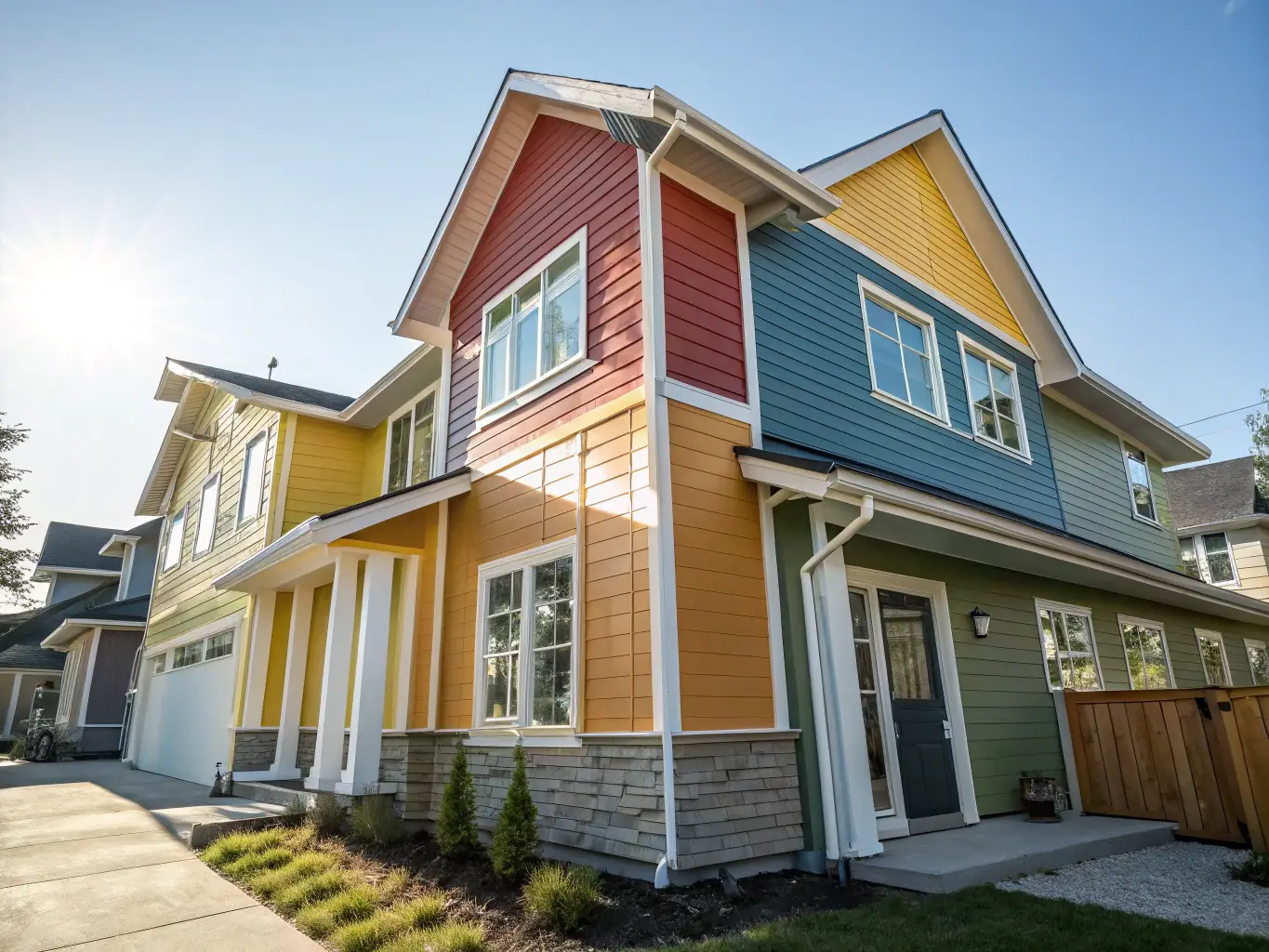 A beautifully sided home showcasing the quality and aesthetic appeal of DSA Masonry & Home Improvement's siding services.